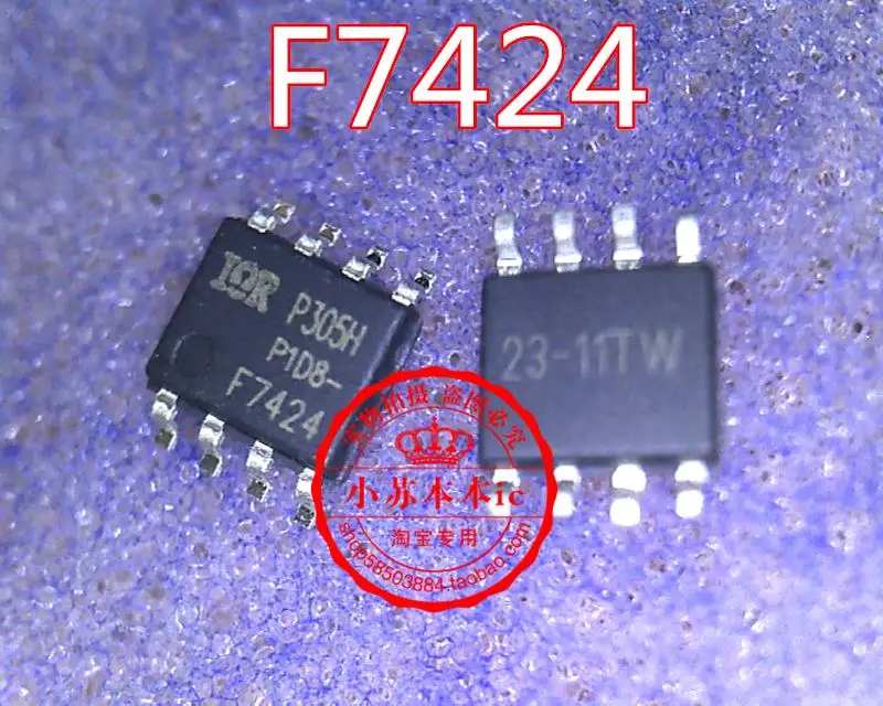10 шт./партия F7424 IRF7424TRPBF IRF7424 SOP-8