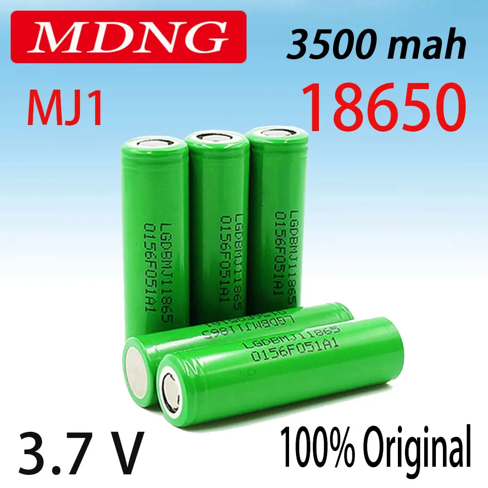 

2023 2-20 шт. 100% оригинальный MJ1 3,7 в 3500 мАч 18650 литиевый аккумулятор для фонарика батареи для MJ1 3500 мАч батарея