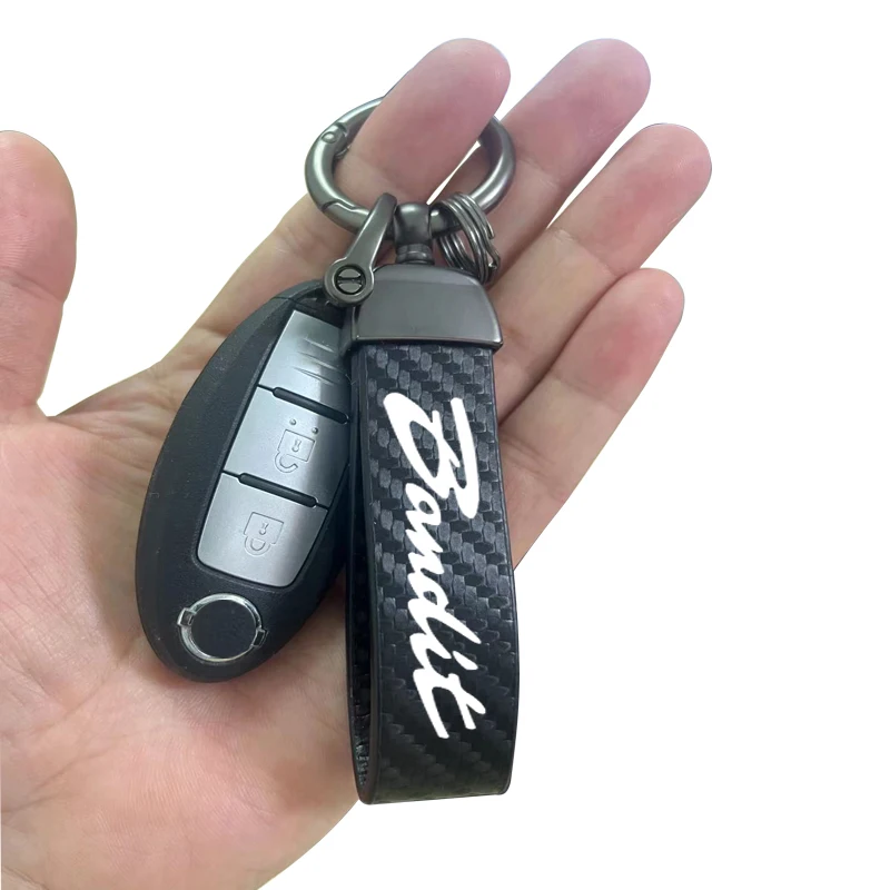 Высококачественный брелок для ключей из углеродистой кожи мотоцикла Suzuki BANDIT GSF 250