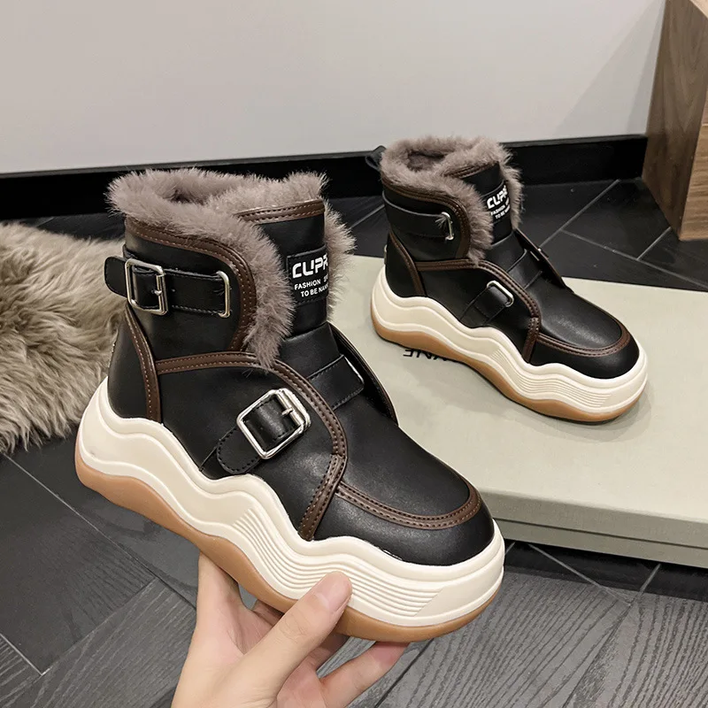 

Cold Resistant Snow Boots Women's 2022 Winter Women's Shoes Plush Thickened Women's Boots Martin Boots Cotton Shoes