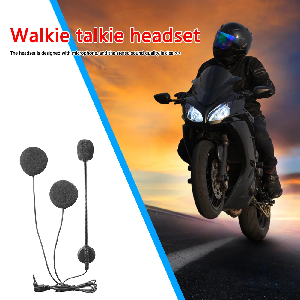 

Motorcycle Helmet Headset Intercom Stereo Headsets Bluetooth-compatible Speaker Earphone for V4 V6 universal walkie-talkies