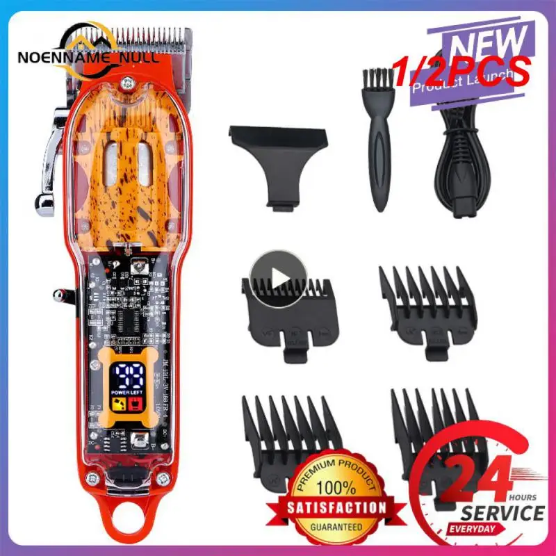 

1/2PCS Electric Hair Clipper Hair Cutting Machine Wireless Trimmer For Men Rechargeable Hair Cut Barber Professional Cordless