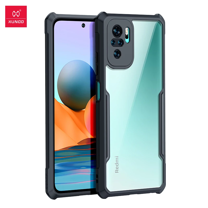

For Xiaomi Redmi Note 10 Pro Case Luxury Airbags Shockproof Bumper Transparent Back Cover for Xiaomi Mi Note 10 Lite Xundd