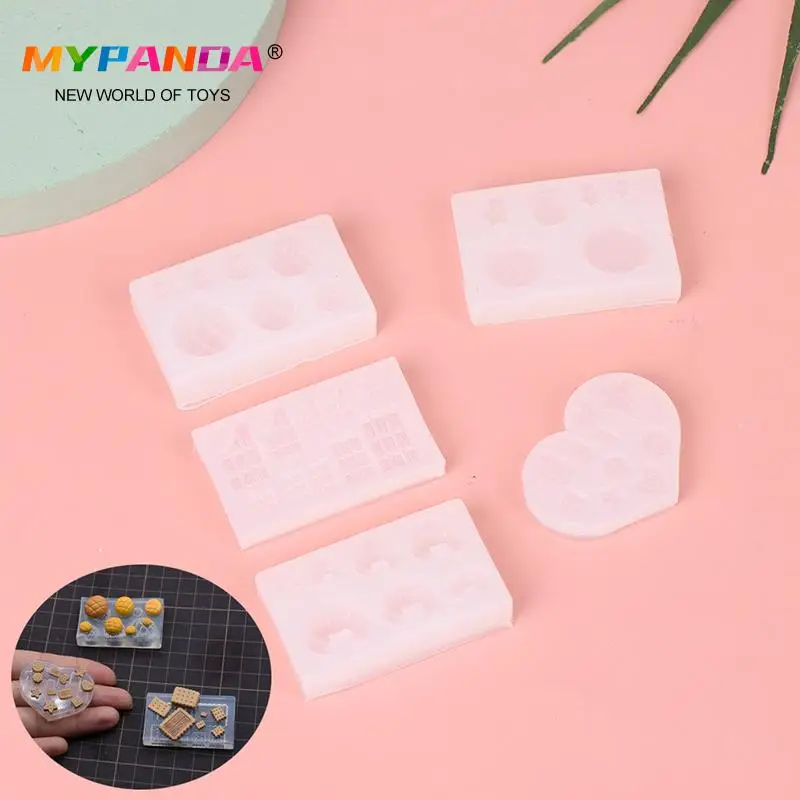 

Миниатюрные формы для шоколадного печенья для кукольного домика, мини глина из смолы, брикет для кукол для кукольного домика, «сделай сам», ...