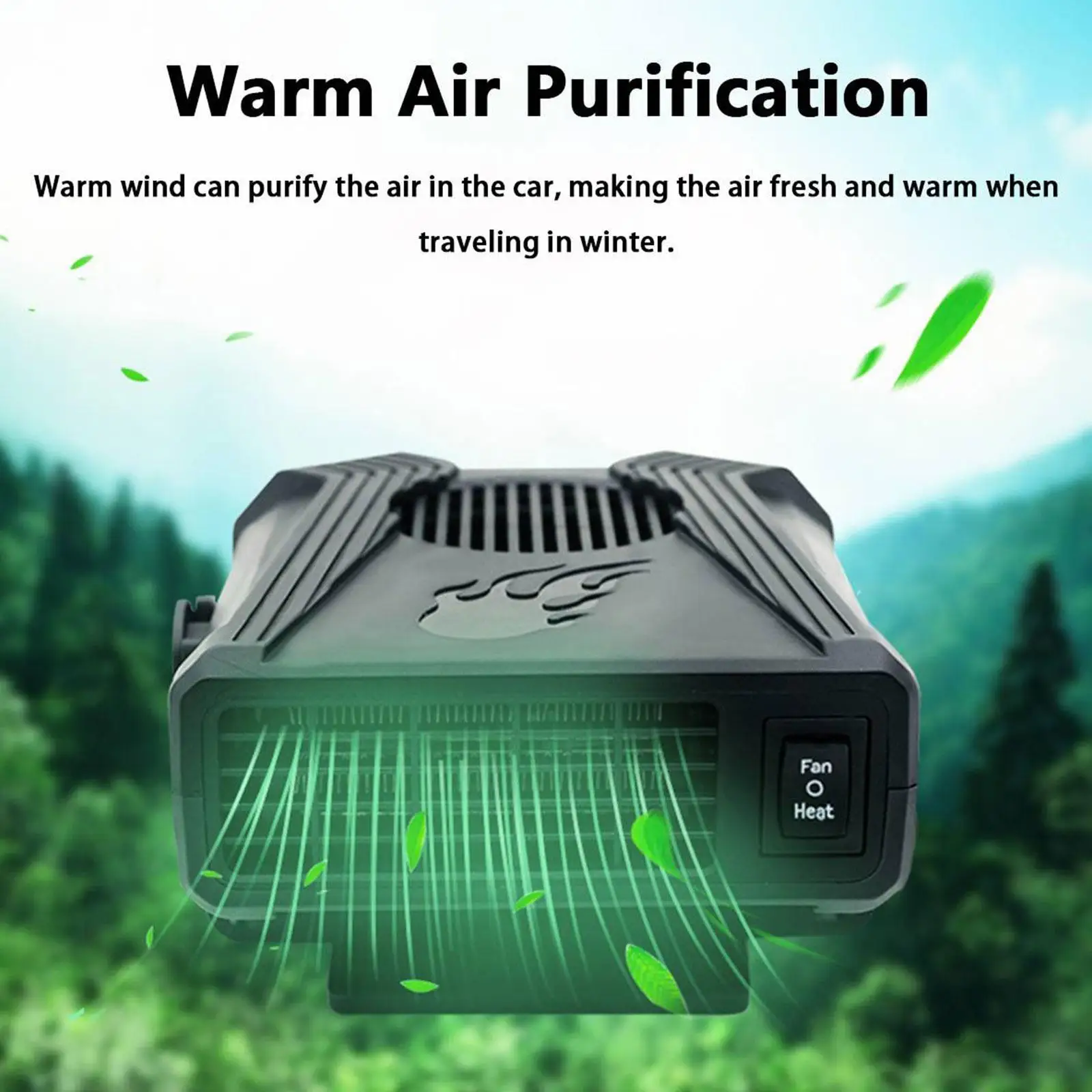 12V Car Heater 300W Potable Auto Heater Defroster Windscreen Defogging Electric Defroster Fan Heater Demister Ventilati D0R6 images - 6