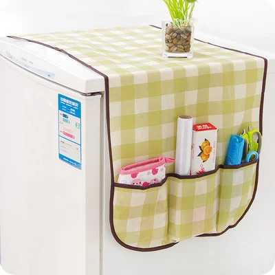 Пылезащитный чехол для холодильника с карманной сумкой для хранения, сумка-Органайзер для холодильника, стиральной машины