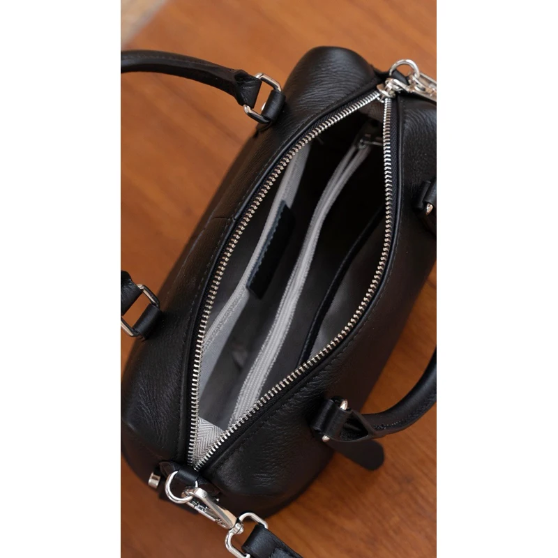 Женская сумка из натуральной кожи через плечо средней длины 100% коровьей