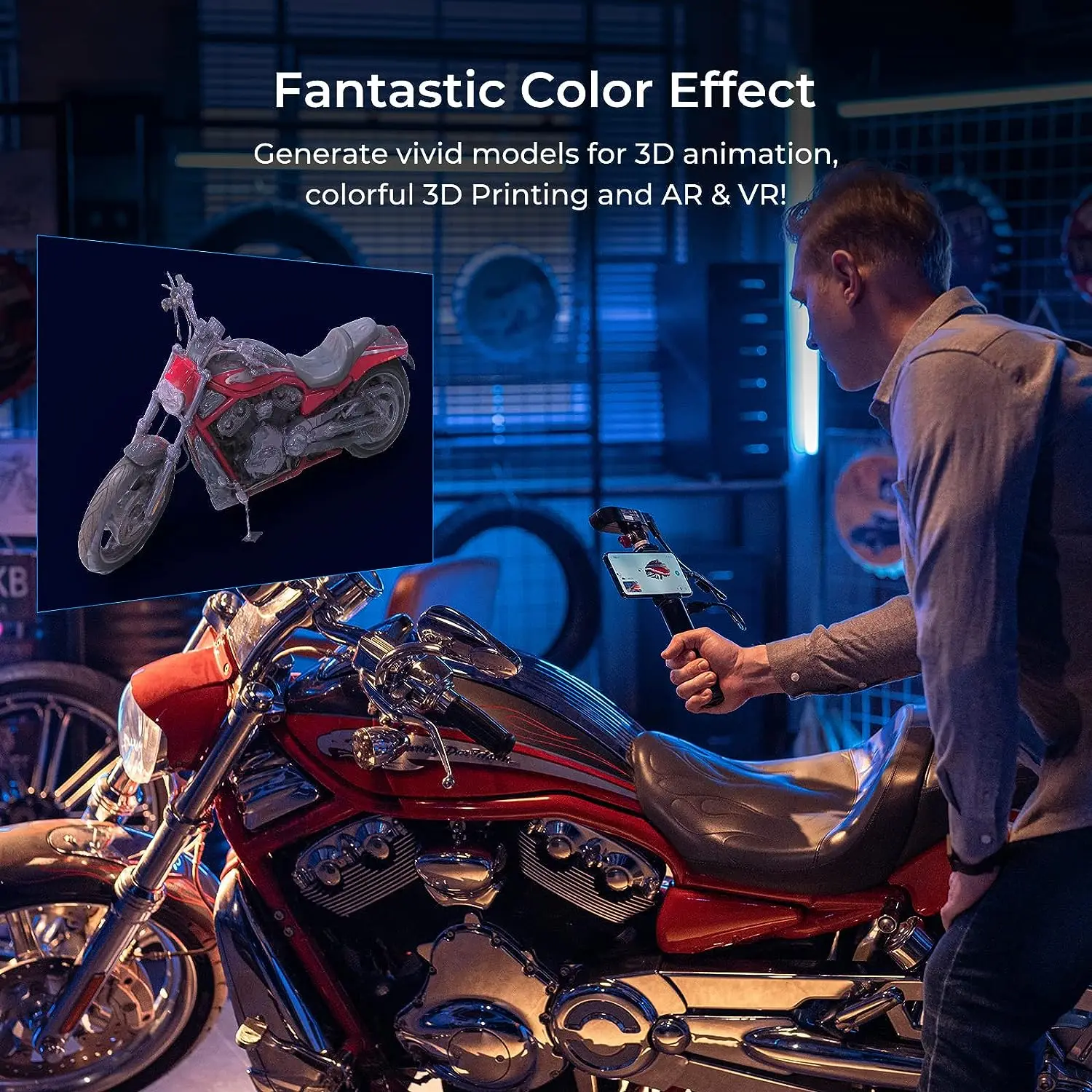 Creality CR-Scan хорьковый 3D ручной сканер двойной режим сканирования для принтеров