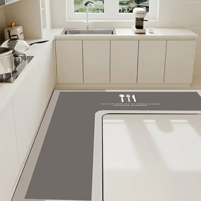 

VIKAMA Минималистичный угловой коврик для кухни из ПВХ