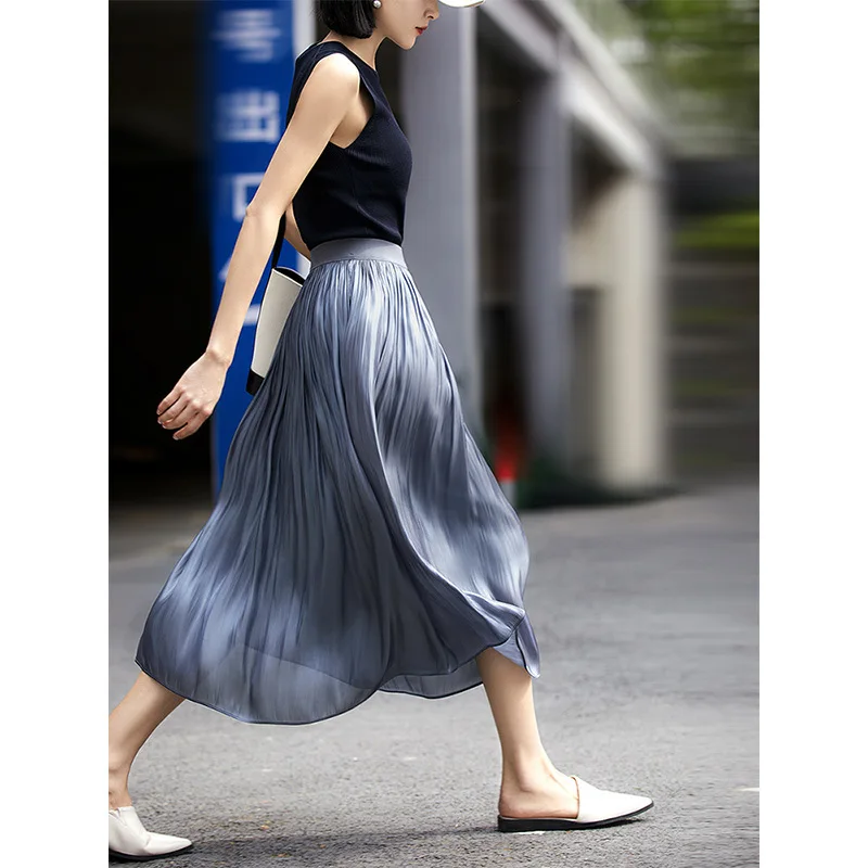 

Super Beautiful In The Sun ~ Gilded Years Advanced Good Care Island Memory Silk Elasticated Waist Skirt Island Silk Skirt