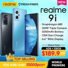 Смартфон глобальная версия  realme 9i, Snapdragon 680, экран 6,6 дюйма, 90 Гц, камера 50 МП, аккумулятор 5000 мАч, зарядное устройство 33 Вт