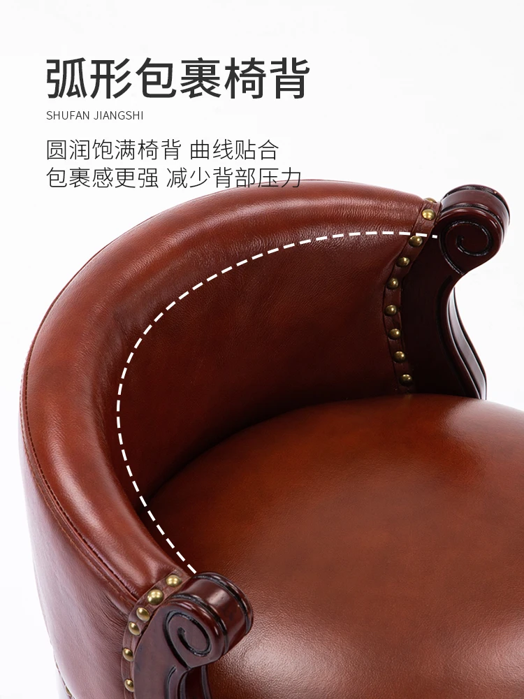 Рисунок 2 - Американский барный стул из натуральной кожи