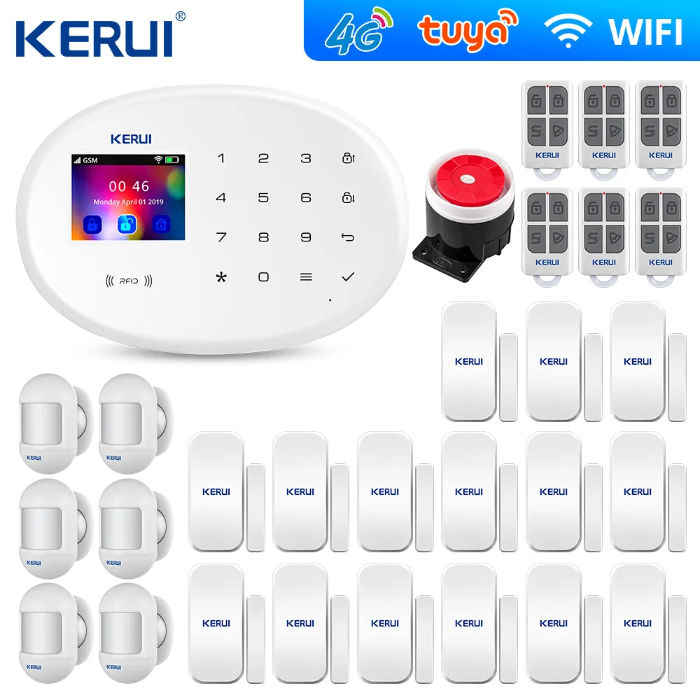 Сигнализация с сенсорным экраном 4G Wi-Fi GSM | Безопасность и защита