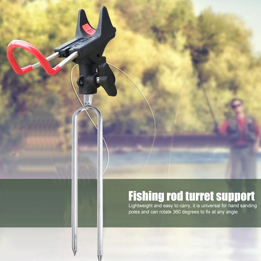 

2pcs Portable Fishing Rod Holder Beach Fishing Pole Holder Adjustable for Fishing Rod