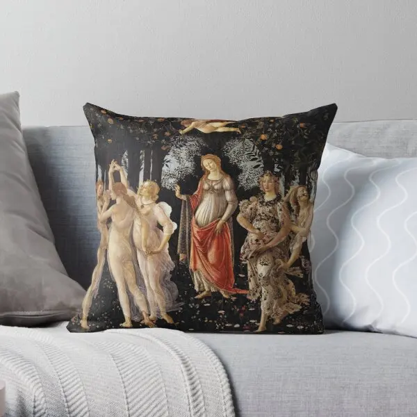 

Botticelli Primavera Printing Throw Pillow Cover Wedding Cushion Anime Hotel Comfort Bedroom Soft Sofa Pillows not include