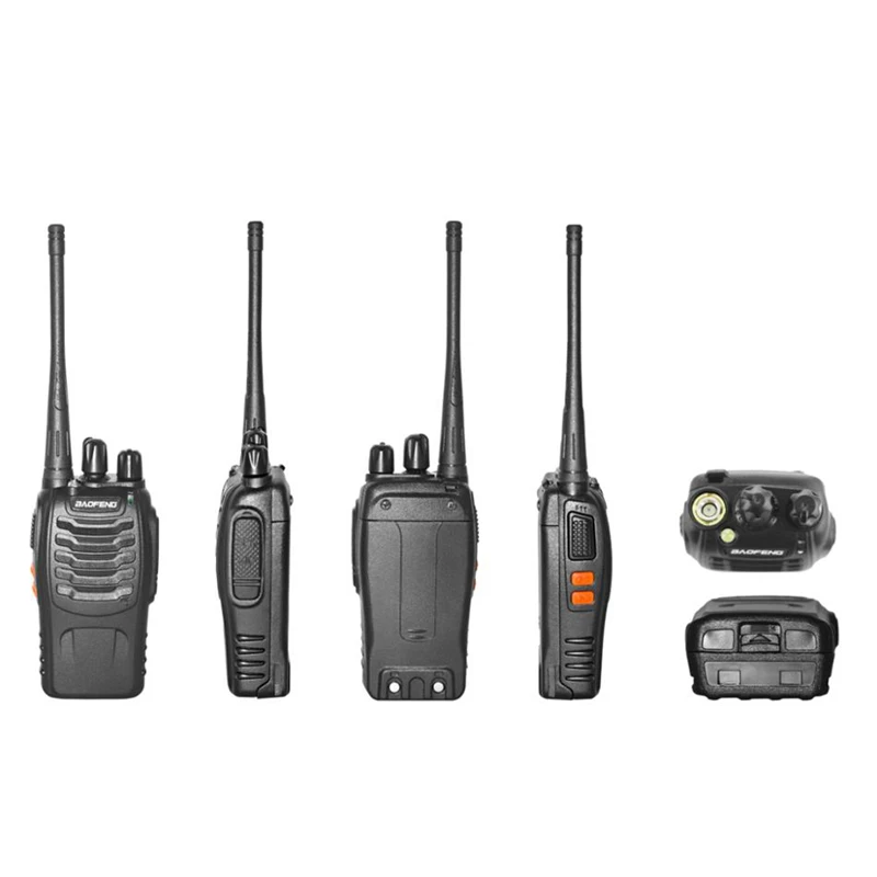 2pcs BF-888S baofeng Walkie Talkie UHF 400-470MHz рация Portable Two way radio Transceiver Profesional