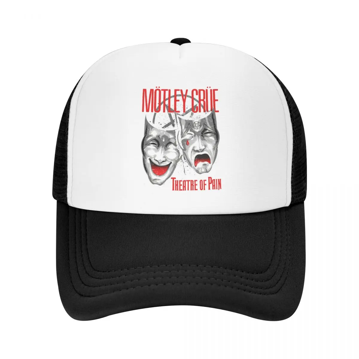 

Motley The Official Crue Theater Of Summer Men's Classic Cotton baseball cap Men's Ballaclava Women's Printed Casual Hat Sun Hat