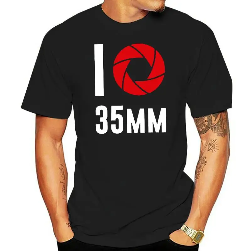 

Funny I Love Photography 35mm Film Camera Artist Gift T Shirt Graphic Cotton Streetwear Harajuku Oversized T-shirt Mens Clothing