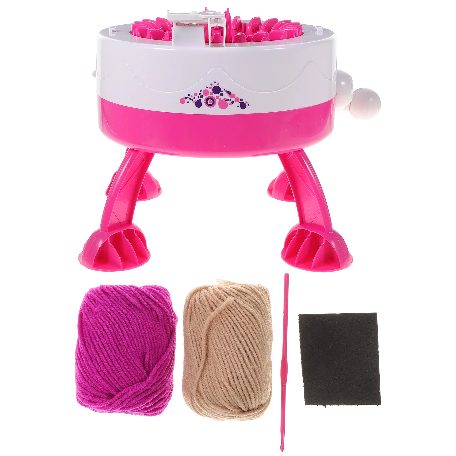 

Knitting Machine Loom Toy Diy Weaving Tool Kids Board Wool Double Sweater Making Machines Beginner Kit Crochet Socks Rotating