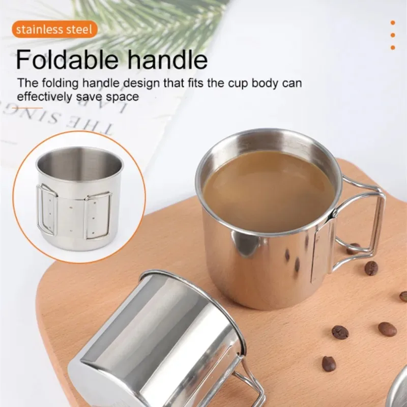 Портативная кружка из нержавеющей стали 250/350/500 мл