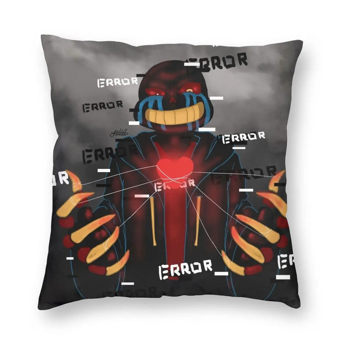 Чехол для подушки на молнии с принтом из полиэстера и льна 18 дюймов |