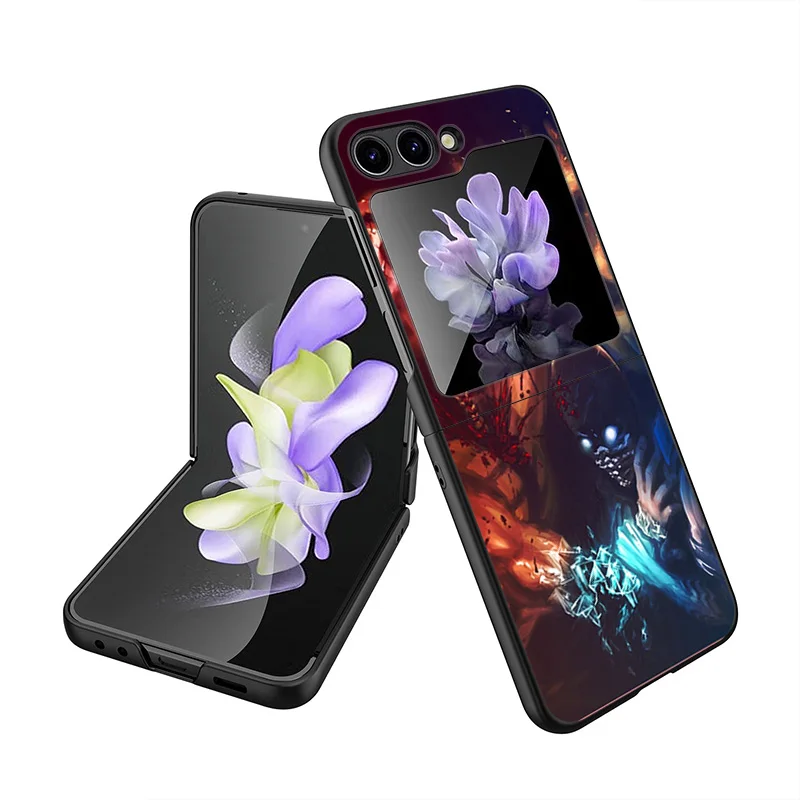 Для Samsung Galaxy Z Flip6 Flip5 Flip3 Flip4 Mortal Kombat жесткий черный ударопрочный ZFlip6 5G ZFlip чехол для