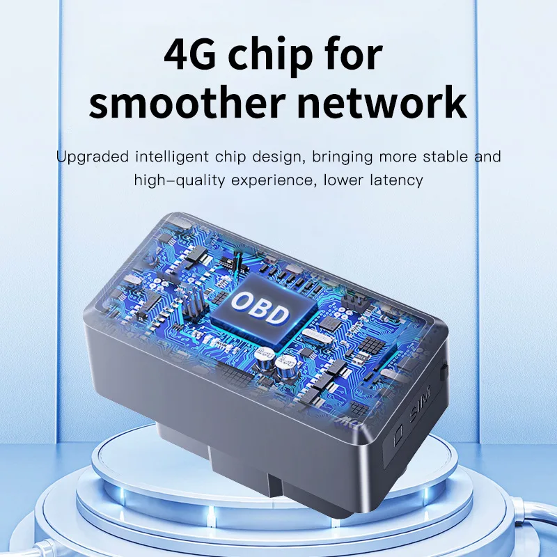 Фото Мини-GPS-трекер CD OBD 4G OBD II Plug & Play для автомобиля, GSM OBD2, отслеживание в реальном времени, устройство против угона, GPS-локатор с бесплатным приложением №5