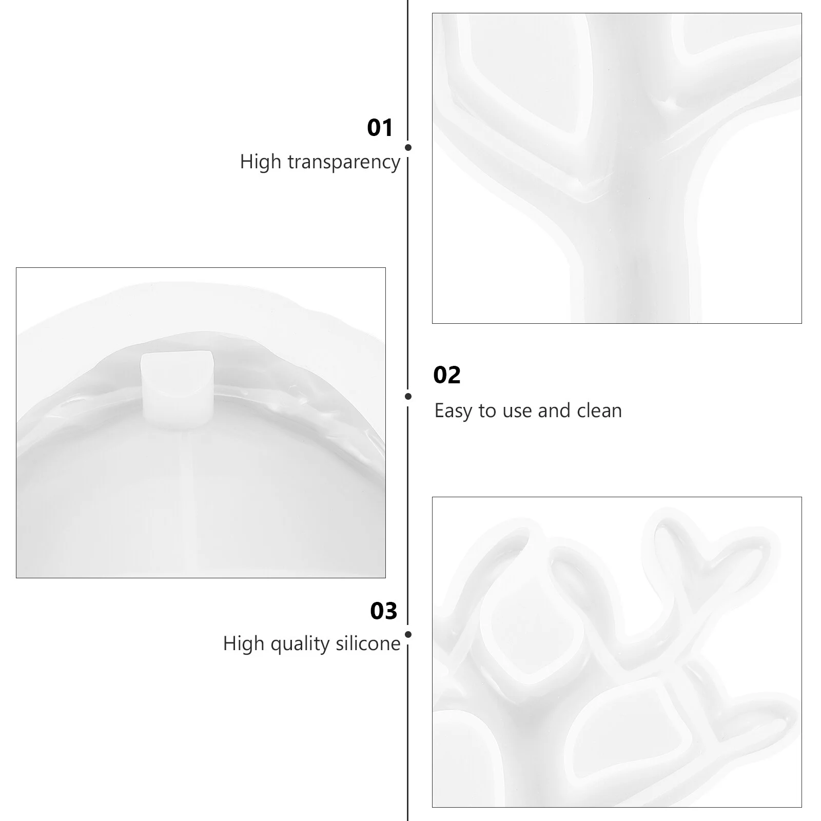 Jewelry Silicone Die DIY Manual Mold Storage Holder Reverse Mould Creative Crystal Epoxy