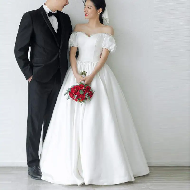 Милое бальное платье по индивидуальному заказу свадебное новейшее атласное