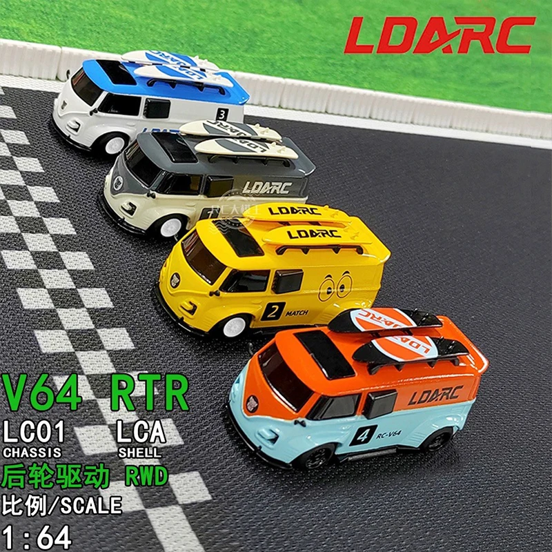 Ldarc V64 1/64 Mini Bnr Радиоуправляемый автобус имитация электрического автомобиля без