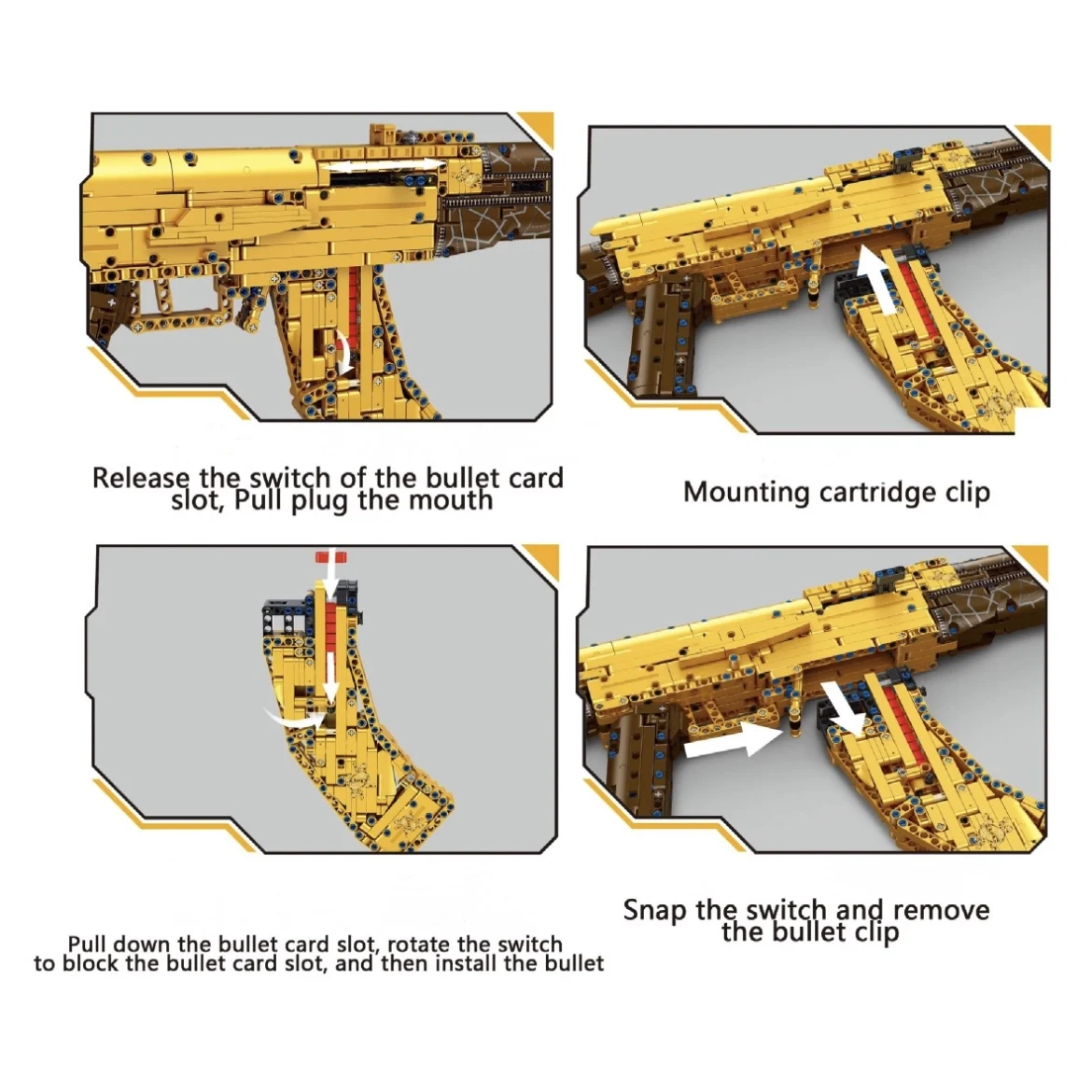 1548 шт. Детский конструктор оружие армии