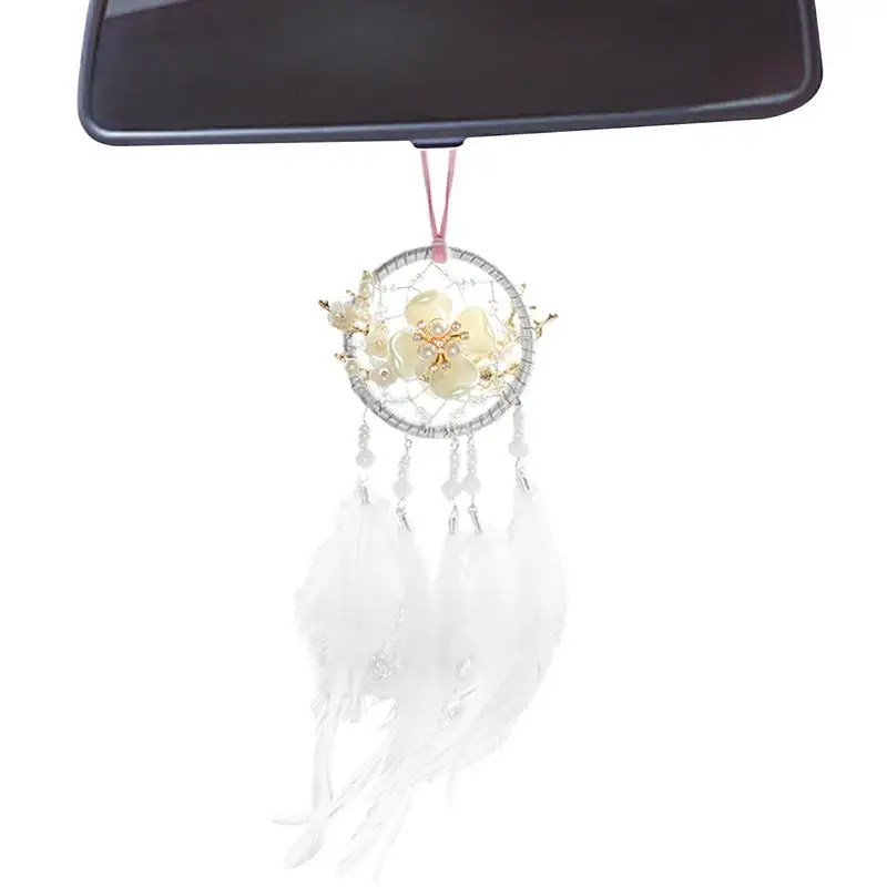 

Автомобильная подвеска в виде пера, Автомобильная подвеска в виде Ловца снов, искусственная Подвеска для зеркала заднего вида, для украшения дома, подарок на праздник девушки