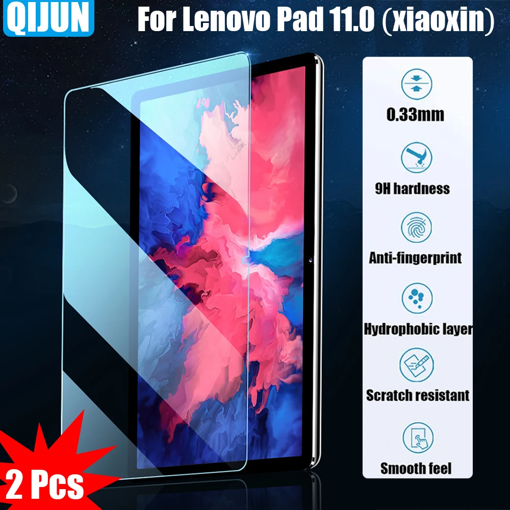 

Tablet Tempered glass film For Lenovo Pad 11.0" 2021 Explosion Scratch proof membrane Anti fingerprint protective 2 Pcs Xiaoxin