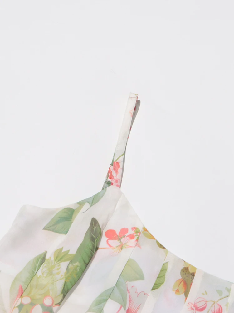 ILYBOOJUN тонкое платье с цветным принтом для женщин кофта высокой талией элегантные