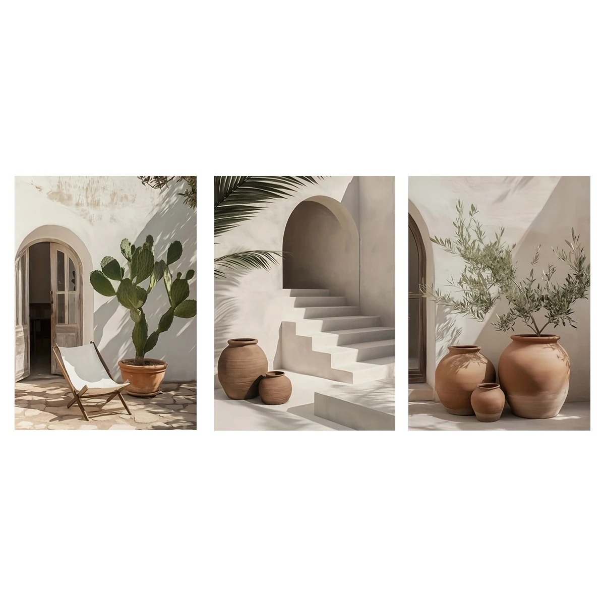 

Набор из 3 картин: Средиземноморские богемные пейзажи