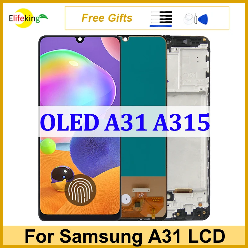 AMOLED-экран для Samsung Galaxy A31 A315, ЖК-дисплей, сенсорный экран A315F SM-A315F/DS A315G, дигитайзер в сборе, замена, ремонт