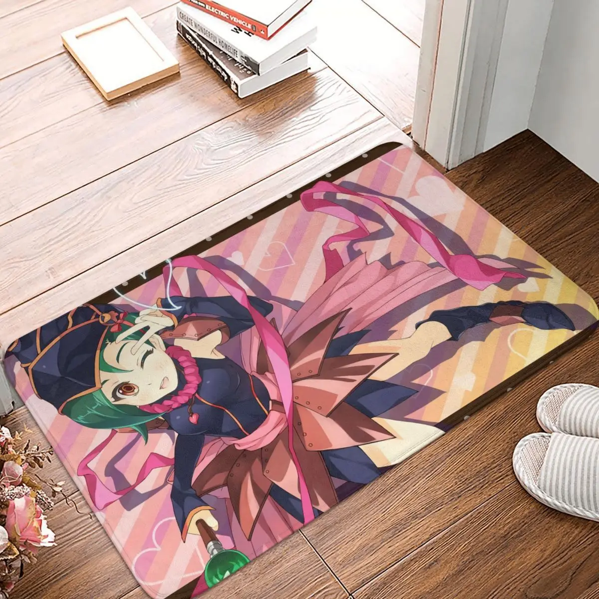 

YuGiOh нескользящий Придверный коврик для карточных игр Gagaga коврик для кухни для ванной коврик фланелевый узор Декор