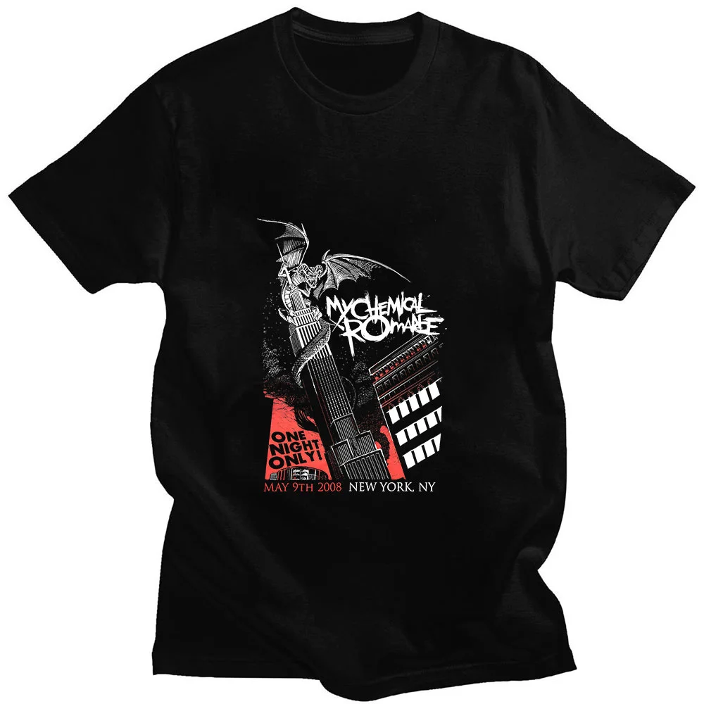 

My Chemical Romance Black Parade Punk Emo Rock New Products Harajuku Retro Personality Print Summer Cotton Unisex Casual T-shirt