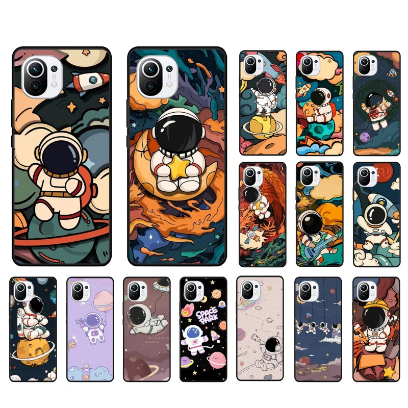 

Cute Astronaut Phone Case for Xiaomi 12 Mi 10T 11T 11 Pro 10 10T 11 lite 10pro 11Ultra Poco X3 Pro Poco F3 M3