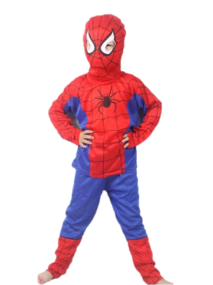 Новый супергерой Человек-паук мужской косплей красный паук мальчик Хэллоуин