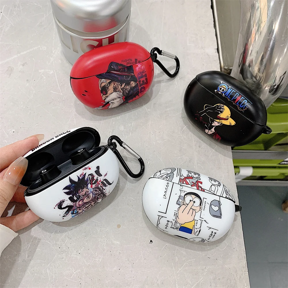 Hot Japan Cartoon Anime Luffy Goku Earphones Case for Beats Studio Buds Wireless Bluetooth Protector Cover Earphone Charging Box