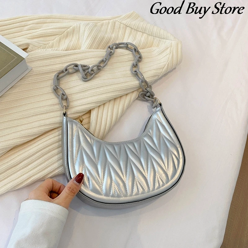 

Bright Leather Fashion Handbags Women Shoulder Purse Chains Party Wedding Totes Female Sexy Luxury Crossbody Bags Crack Printing