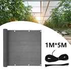 Сетка для забора балкона, Солнцезащитная сетка с защитой от УФ-лучей, с галстуками, 1 шт.