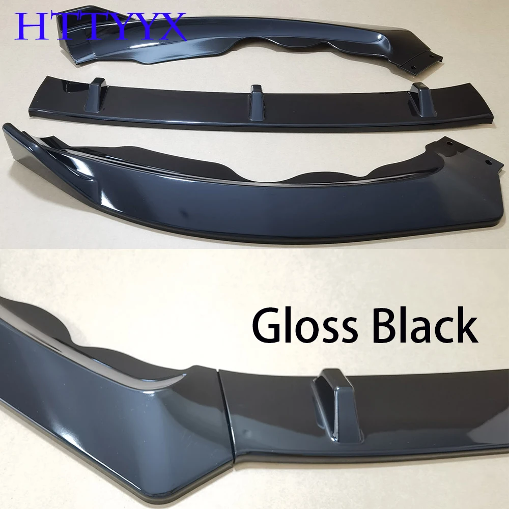 

HTTYYX глянцевый черный автомобильный передний бампер, разделитель для губ, диффузор, обвес, спойлер, защита для Ford Mondeo Fusion 2013, 2014, 2015, 2016