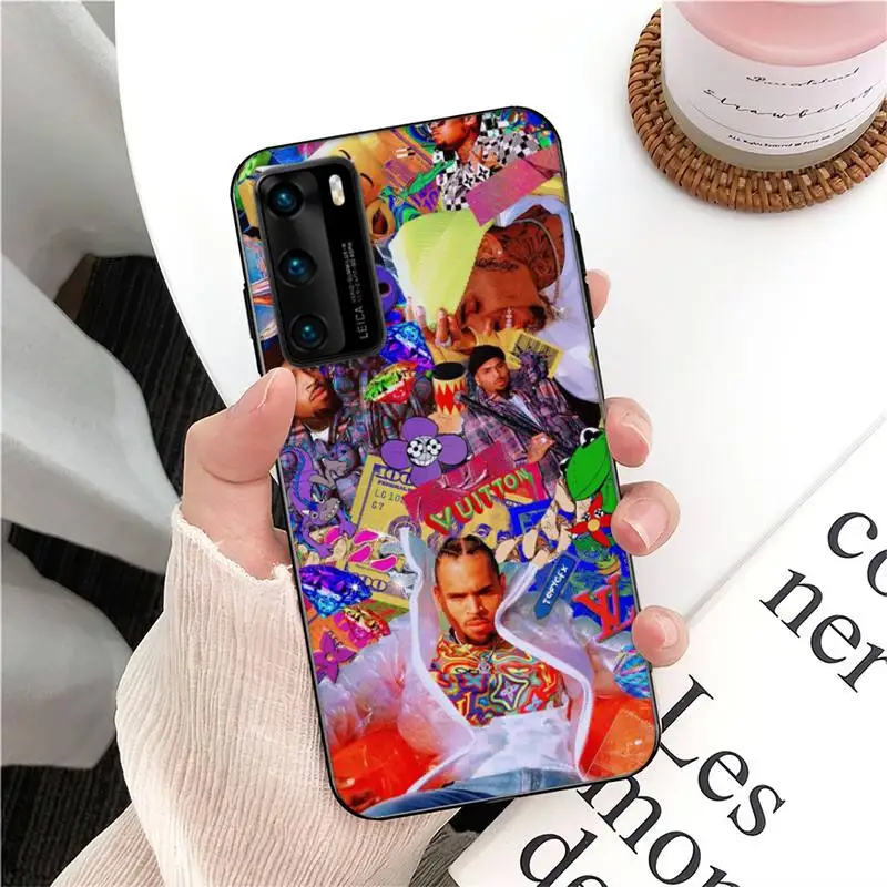 Chris Brown Phone Case For Huawei MATE20 P20 P30 P40PRO LITE Honor9 LITE 10I20I Y5 Y6 Y7 Shell images - 6