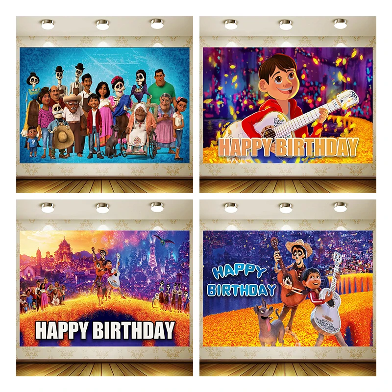 Коко фон детские товары для дня рождения девушка принцесса вечерние мультяшные