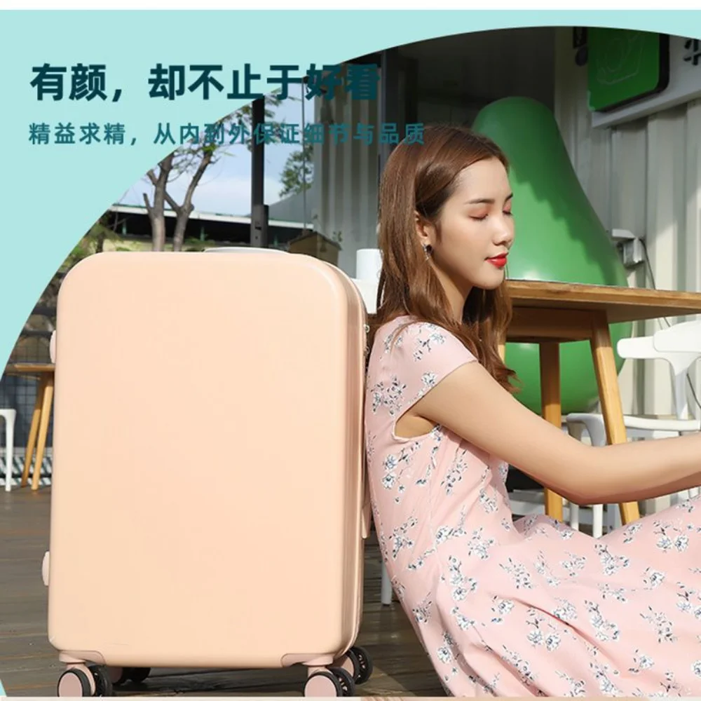 Luggage Fixed belt Hardside Rolling Luggage Men Women Travel Suitcase 100% PC with Spinner Wheels TSA Lock Trolley 20 24 26