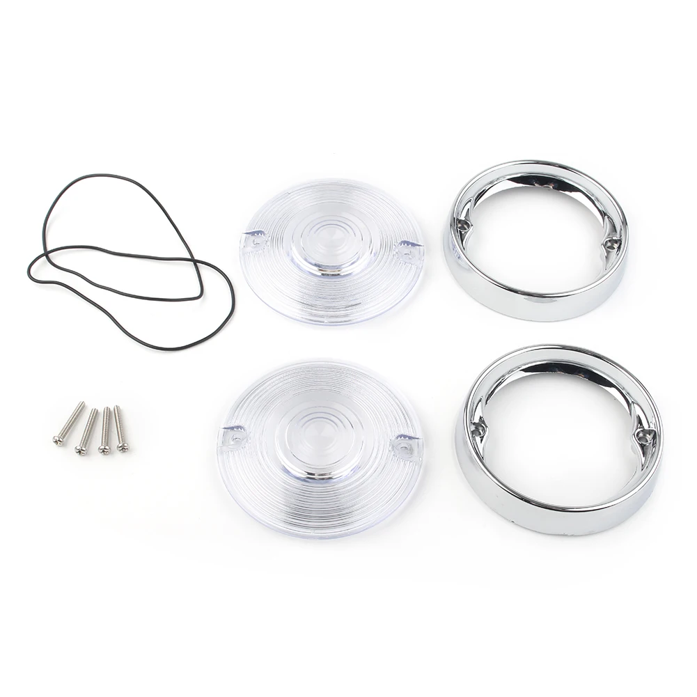 

Красные кольца для указателей поворота мотоцикла, 3-1/4 дюйма, для Harley Davidson Touring Road King FLHRC FLHTK FLSTC FLHTC 1986-2019