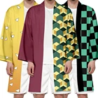 Кимоно для взрослых с изображением рассекающего демонов киметсу No Yaiba Kamado Tanjirou Zenitsu Giyuu Haori кимоно пальто кардиган