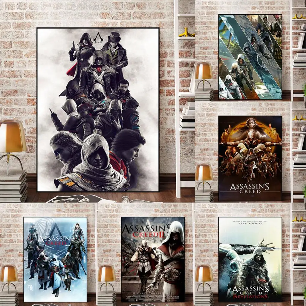 Картины A-AssassinS C-Creed для украшения комнаты в кровати Декор дома настенная Картина